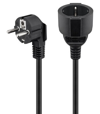 GOOBAY μπαλαντέζα ρεύματος 93093, schuko, 3m, μαύρη