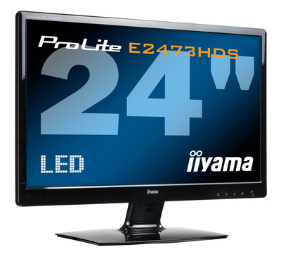 IIYAMA used οθόνη E2473HDS LED, 24" 1920x1080, VGA/DVI/HDMI, Grade B