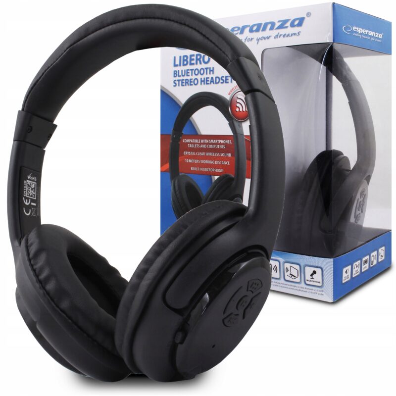 ESPERANZA EH163K BLUETOOTH STEREO HEADSET LIBERO BLACK