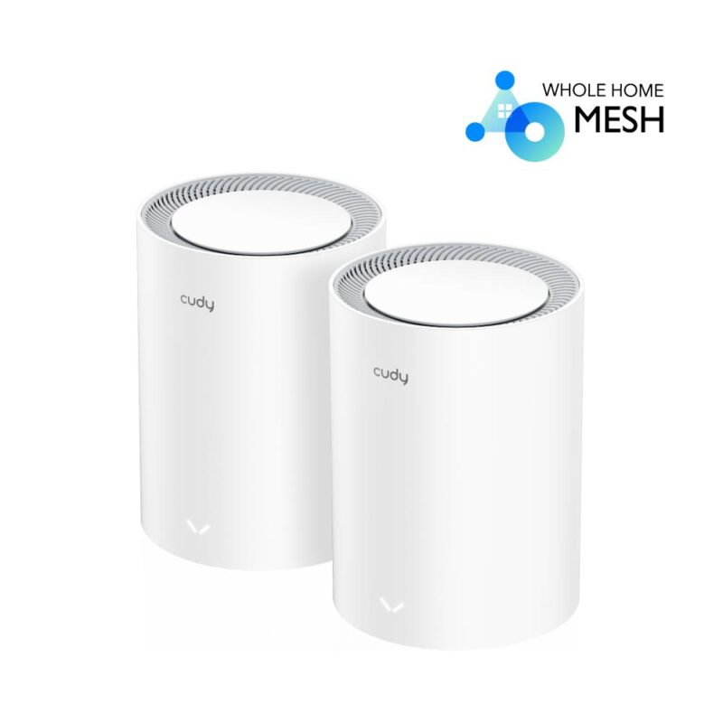 CUDY M1800 AX1800 Wi-Fi 6 MESH, 2 PACK, DUAL BAND, MU-MIMO