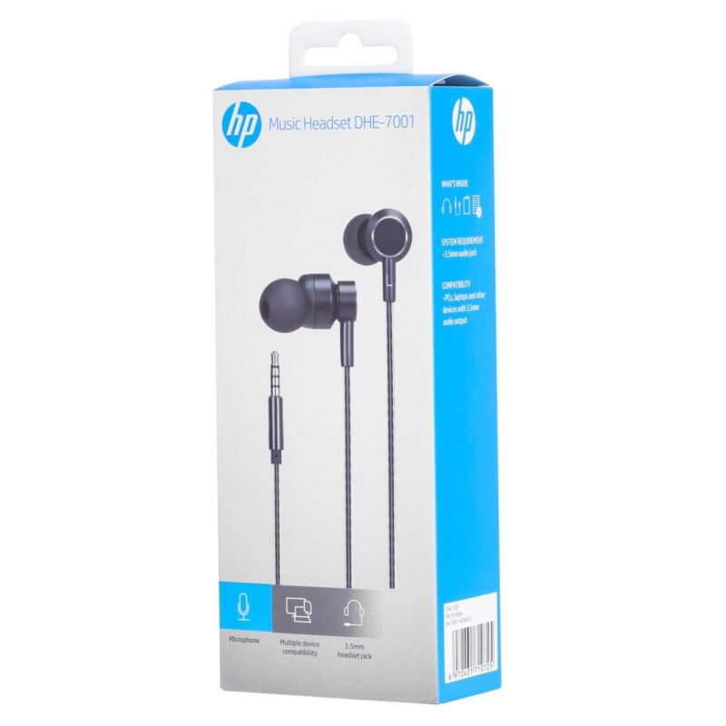 HP DHE-7001 ΑΚΟΥΣΤΙΚΑ HANDSFREE ΜΑΥΡΟ