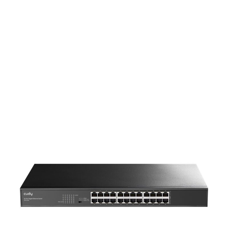 CUDY GS1024L 24-PORT GIGABIT UNMANAGED METAL SWITCH, RACKMOUNT