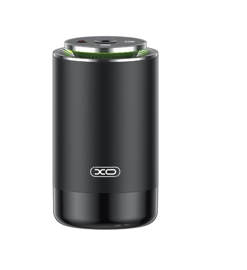 XO CZ022 CAR AROMA DIFFUSER+COLORFUL LIGHT STARRY SKY TOP, ΜΑΥΡΟΣ