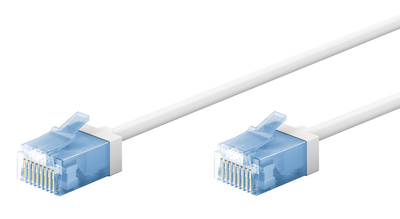 GOOBAY καλώδιο δικτύου 74287, CAT 6A U/UTP, slim, copper, 500MHz, 2m, λευκό