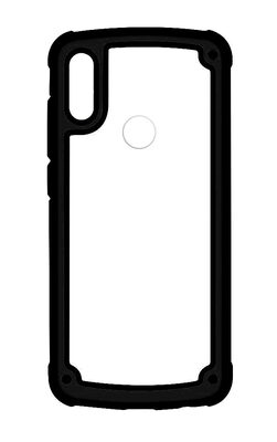 POWERTECH Θήκη Frame PC & TPU MOB-1331 για Samsung Galaxy A40, μαύρη