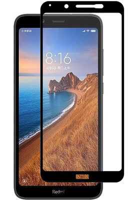 POWERTECH Tempered Glass 5D Full Glue, Xiaomi Redmi 7A (Qualcomm), μαύρο