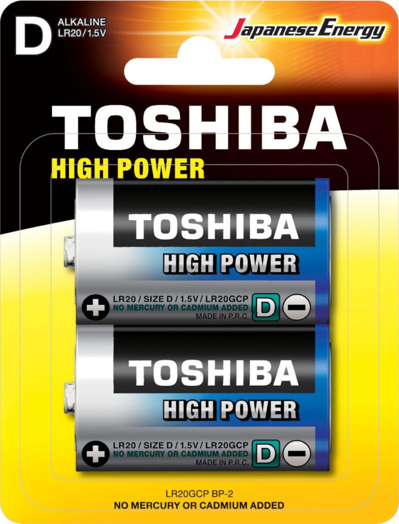 ΜΠΑΤΑΡΙΕΣ TOSHIBA ΑΛΚΑΛΙΚΕΣ TYPE D