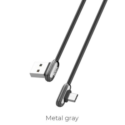 HOCO U60 SOUL SECRET CHARGING DATA CABLE FOR MICRO, ΓΚΡΙ