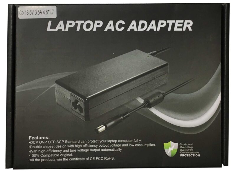 ΤΡΟΦΟΔΟΤΙΚΟ ΓΙΑ HP/COMPAQ 18.5V, 3.5A, TIP SIZE: 4.8x1.7x12mm ΜΕ ΚΑΛΩΔΙΟ ΤΡΟΦΟΔΟΣΙΑΣ