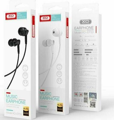 XO EP33 ΑΚΟΥΣΤΙΚΑ HANDSFREE, 3.5mm ΛΕΥΚΟ