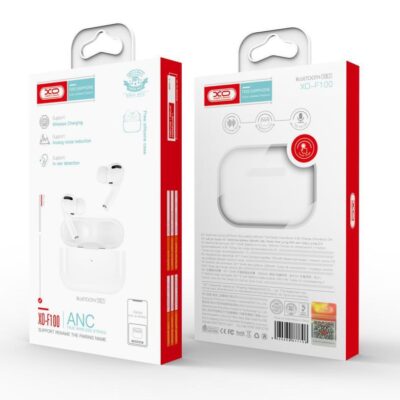 XO F100 ΑΚΟΥΣΤΙΚΑ HANDSFREE BLUETOOTH, ΑΣΥΡΜΑΤΗ ΦΟΡΤΙΣΗ, GPS, ACTIVE NOISE CANCELLATION, ΛΕΥΚΑ
