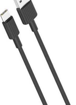 XO NB156 ΚΑΛΩΔΙΟ ΦΟΡΤΙΣΗΣ TYPE-C, ΜΑΥΡΟ, 1m
