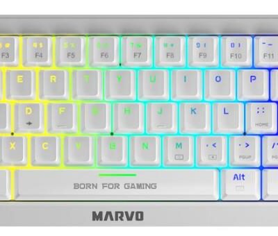 MARVO KG962 GAMING RGB ΜΗΧΑΝΙΚΟ ΠΛΗΚΤΡΟΛΟΓΙΟ, ΛΕΥΚΟ