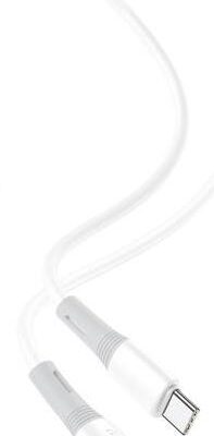 XO NB-Q226B ΚΑΛΩΔΙΟ ΦΟΡΤΙΣΗΣ SILICONE TYPE-C ΣΕ TYPE-C, 60W, ΛΕΥΚΟ