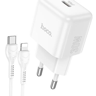 HOCO N32 ΦΟΡΤΙΣΤΗΣ GLORY ΜΕ ΚΑΛΩΔΙΟ PD ΣΕ LIGHTNING, PD30W, 1 ΘΥΡΑ