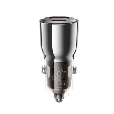 XO CC58 ΦΟΡΤΙΣΤΗΣ ΑΥΤΟΚΙΝΗΤΟΥ 65W+30W, 1 ΘΥΡΑ USB + 1 ΘΥΡΑ PD, ΔΙΑΦΑΝΟΣ