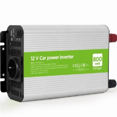 ENERGENIE 12 V INVERTER ΑΥΤΟΚΙΝΗΤΟΥ 800W, 1 SCHUKO, 1 USB2.1A