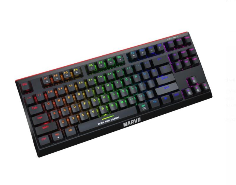 MARVO KG953W EN-B ΑΣΥΡΜΑΤΟ ΜΗΧΑΝΙΚΟ ΠΛΗΚΤΡΟΛΟΓΙΟ, RGB, TKL