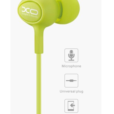 XO S6 ΑΚΟΥΣΤΙΚΑ HANDSFREE, 3.5mm , ΠΡΑΣΙΝΑ