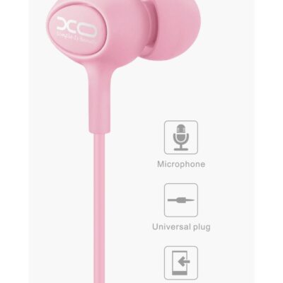XO S6 ΑΚΟΥΣΤΙΚΑ HANDSFREE, 3.5mm , ΡΟΖ