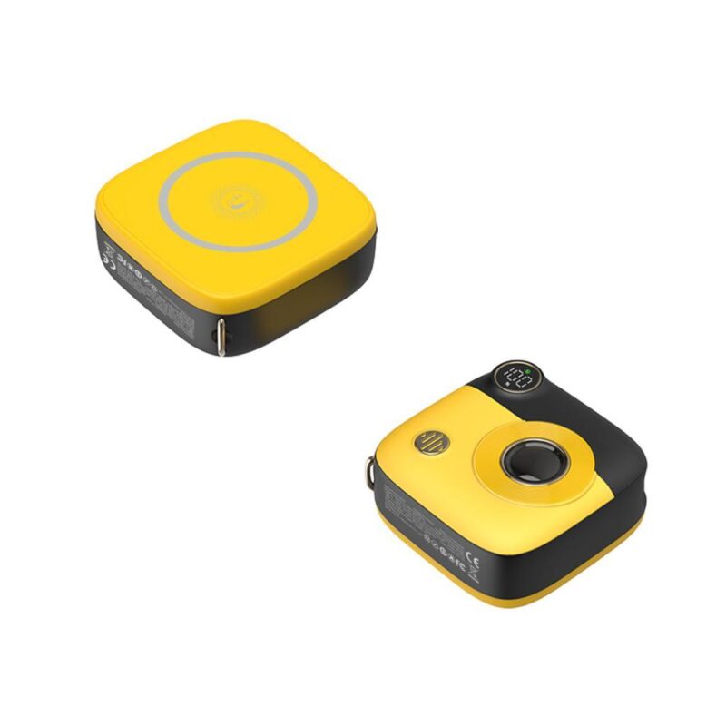 XO PR223 ΑΣΥΡΜΑΤΟ POWERBANK 15W + PD20W,  MAGSAFE, 10000mAh , ΜΑΥΡΟ-ΚΙΤΡΙΝΟ