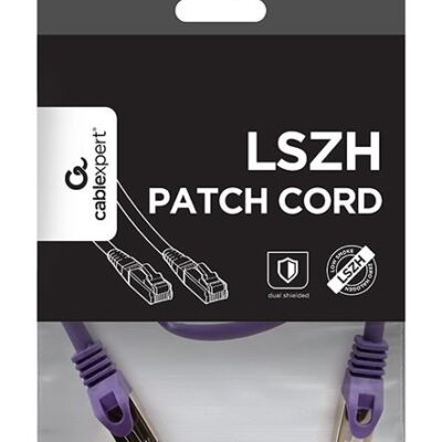 CABLEXPERT ΚΑΛΩΔΙΟ S/FTP CAT6A 0.5m, LSZH, MΩΒ