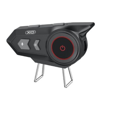 XO BE47 HELMET BLUETOOTH HEADSET ME ΚΑΛΩΔΙΟ ΦΟΡΤΙΣΗΣ, VELCRO ΚΑΙ HARD MARK, ΜΑΥΡΟ