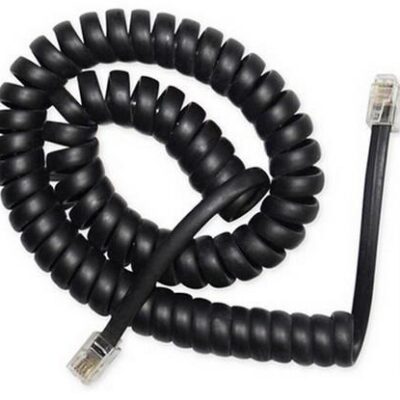 CABLEXPERT ΤΗΛΕΦΩΝΙΚΟ ΚΑΛΩΔΙΟ SPIRAL 2m, BLACK