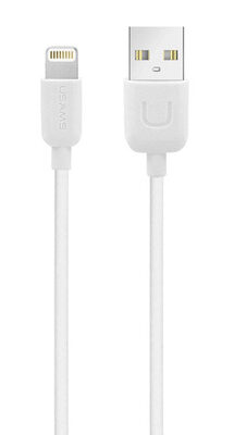 USAMS καλώδιο Lightning σε USB US-SJ097, 2.1A, 1m, λευκό