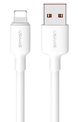 USAMS καλώδιο Lightning σε USB US-SJ604, 2.4A, 1m, λευκό