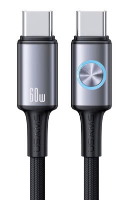 USAMS καλώδιο USB-C SJ752, 60W, 480Mbps, 1.2m, μαύρο