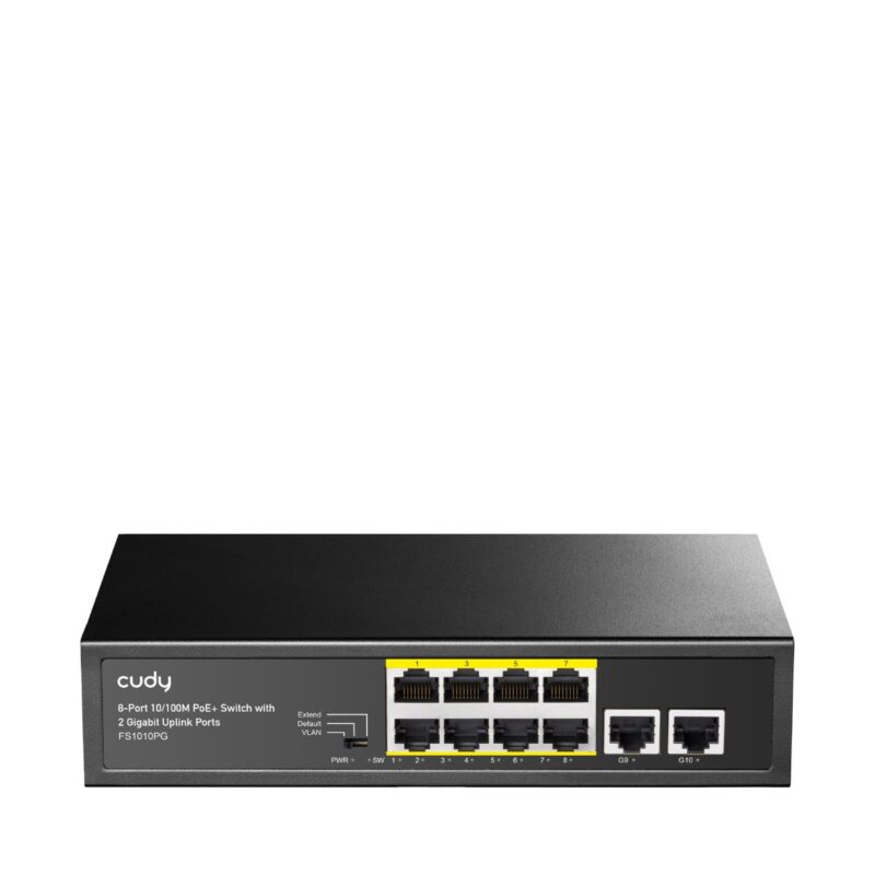 CUDY FS1010PG 8 PORT POE + 2 UPLINK GIGABIT + SWITCH, 120W - Image 2