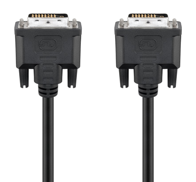 GOOBAY καλώδιο DVI-D 24+1 68084, 30AWG, Full HD, 5m, μαύρο