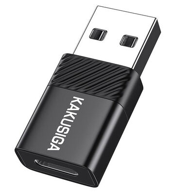 KAKUSIGA αντάπτορας USB-C σε USB KSC-1407, 480Mbps, 60W, μαύρος
