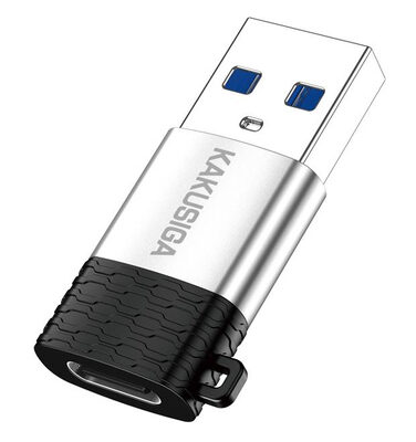 KAKUSIGA αντάπτορας USB-C σε USB KSC-1421, 5Gbps, 18W, γκρι