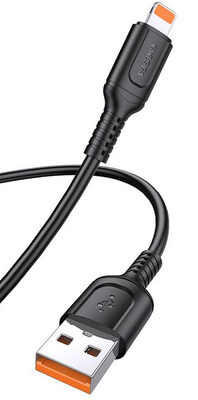 KAKUSIGA καλώδιο Lightning σε USB KSC-805, 2.4A, 480Mbps, 1m, μαύρο