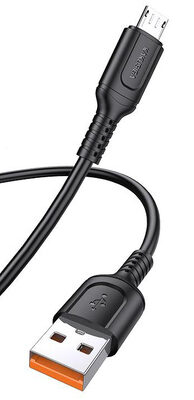 KAKUSIGA καλώδιο micro USB σε USB KSC-805, 2.4A, 480Mbps, 1m, μαύρο