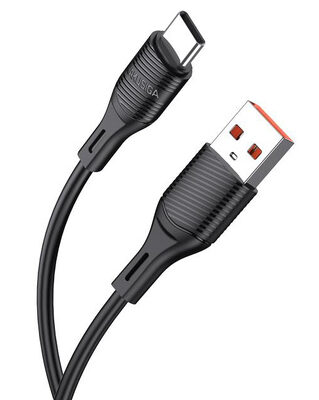 KAKUSIGA καλώδιο USB-C σε USB KSC-953, σιλικόνης, 3A, 480Mbps, 1m, μαύρο