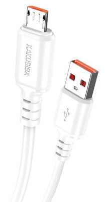 KAKUSIGA καλώδιο micro USB σε USB KSC-982, 3A, 480Mbps, 1m, λευκό