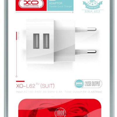 XO ΦΟΡΤΙΣΤΗΣ ΤΑΞΙΔΙΟΥ L62EU 2.4A ΜΕ 2 USB ΘΥΡΕΣ