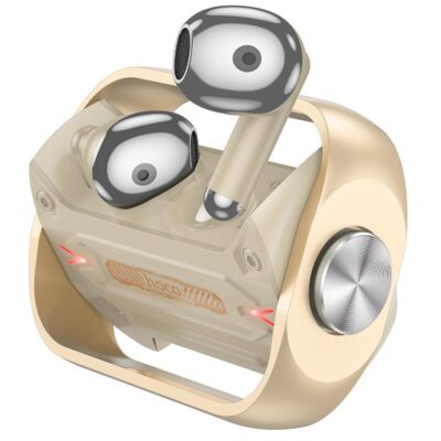 HOCO ΑΚΟΥΣΤΙΚΑ BLUETOOTH EW55 TRENDY TWS, GAMING, ΧΡΥΣΟ