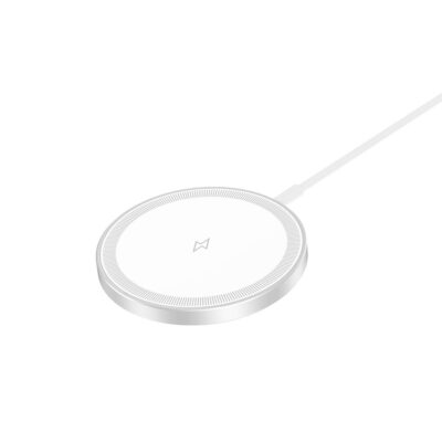XO CX037 IPHONE MAGNETIC METAL ΑΣΥΡΜΑΤΟΣ ΦΟΡΤΙΣΤΗΣ 15W 3-IN-1, ΛΕΥΚΟΣ