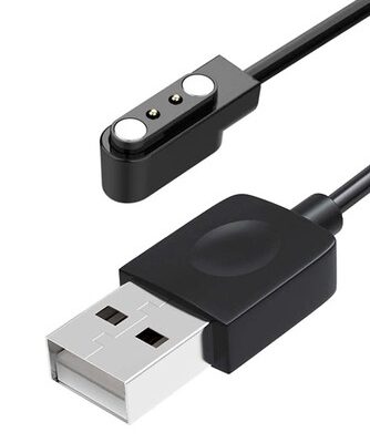 ZEBLAZE USB καλώδιο φόρτισης για smartwatch Ares 3 Plus, μαύρο