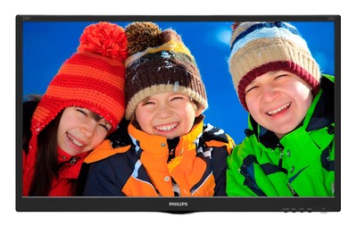 PHILIPS used οθόνη 240V5Q LED, 24" 1920x1080, VGA/DVI/HDMI, χωρίς βάση, Grade A