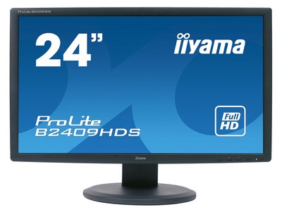 IIYAMA used οθόνη B2409HDS LED, 24" 1920x1080, VGA/HDMI/DVI, Grade B