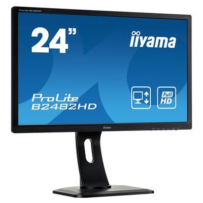 IIYAMA used οθόνη B2482HD LED, 24" 1920x1080, VGA/DVI, Grade A