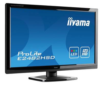 IIYAMA used οθόνη E2482HSD LED, 23.6" 1920x1080, VGA/DVI, Grade A