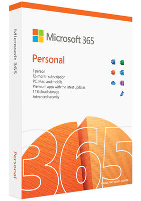 MICROSOFT Office 365 Personal QQ2-01897, English, medialess P8, 1 έτος