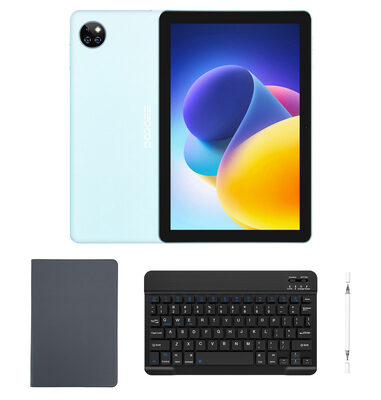 DOOGEE tablet T10W με πληκτρολόγιο/στύλο αφής/θήκη, 10.1", 4/128GB, 4G, Android 14, 8000mAh, μπλε
