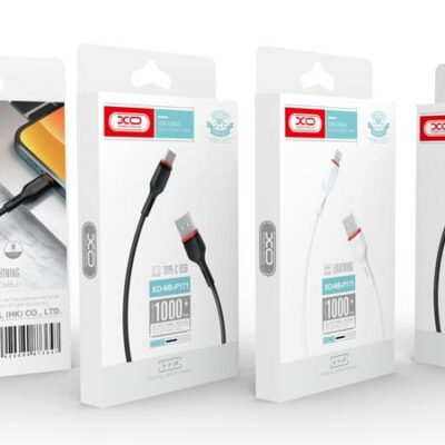 XO NB-P171  ΚΑΛΩΔΙΟ ΦΟΡΤΙΣΗΣ BOWLING 2.4A FOR LIGHTING ΜΑΥΡΟ